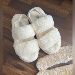 Brand New UGG shearling sandals slippers platform